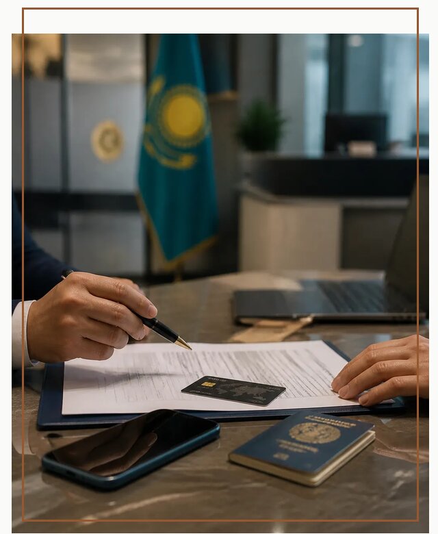 Открытие счета и банковской карты в Казахстане в Канаше